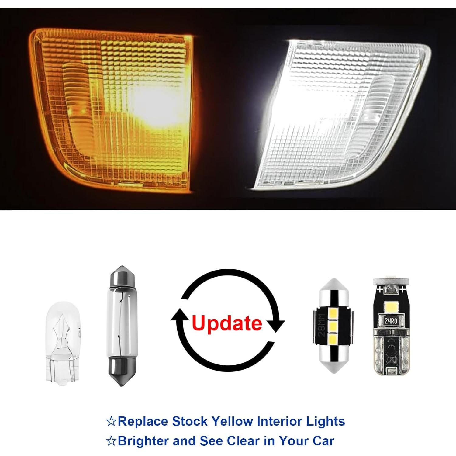 Kit de 7 Bombillas LED Interiores EASY EAGLE Toyota Yaris 2007-2012