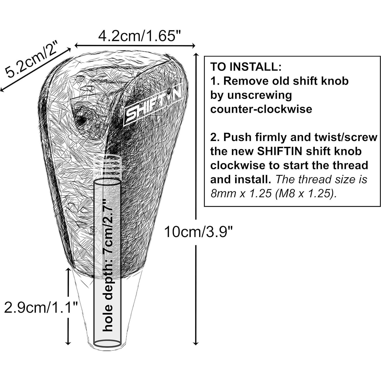 Perilla de Cambio SHIFTIN Cuero Beige y Madera para Toyota y Lexus
