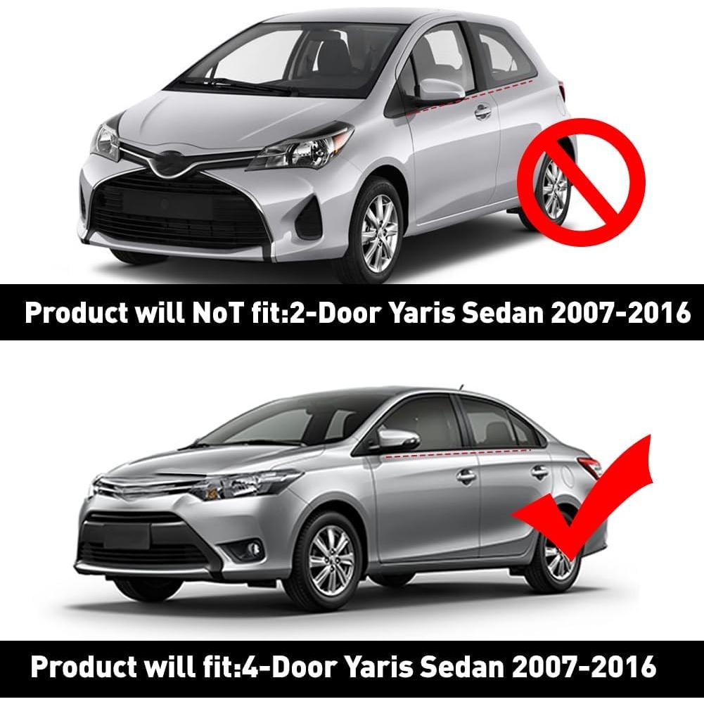 Moldura de Ventana GZYF para Toyota Yaris Sedán 2007-2016