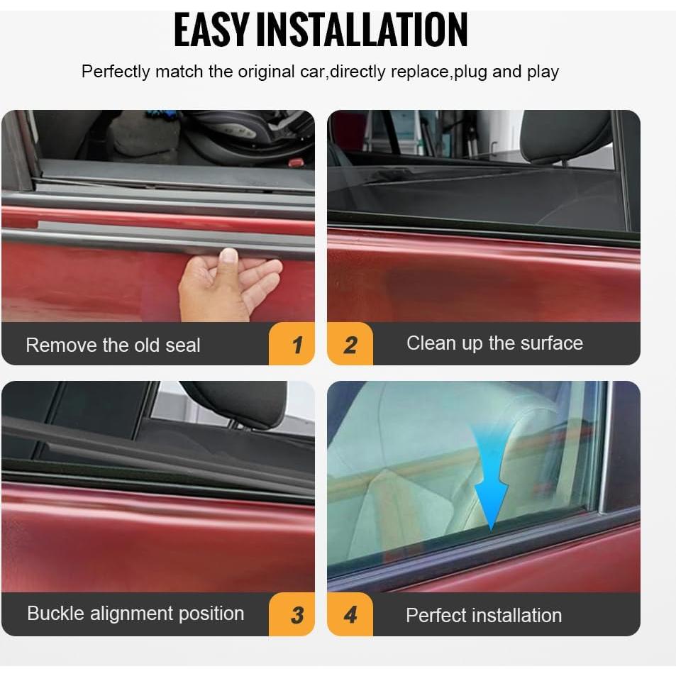 Moldura de Ventana GZYF para Toyota Yaris Sedán 2007-2016