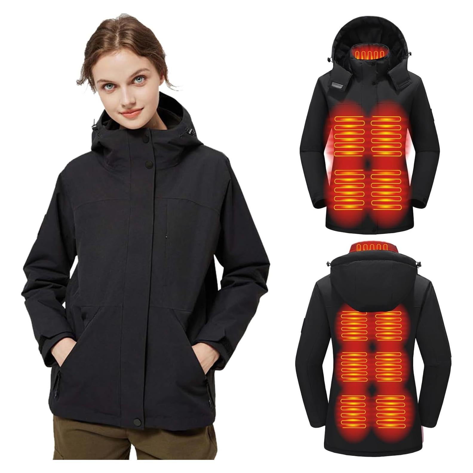 Chaqueta Térmica para Mujeres TAMEYA con Capucha Desmontable