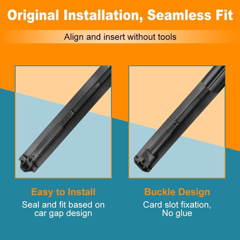 Moldura de Goteo de Techo JDMON para Toyota Yaris 2007-2011