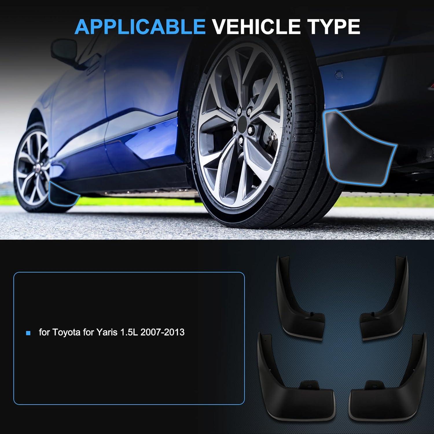 Guardabarros Delanteros y Traseros ECCPP para Toyota Yaris 2007-2013