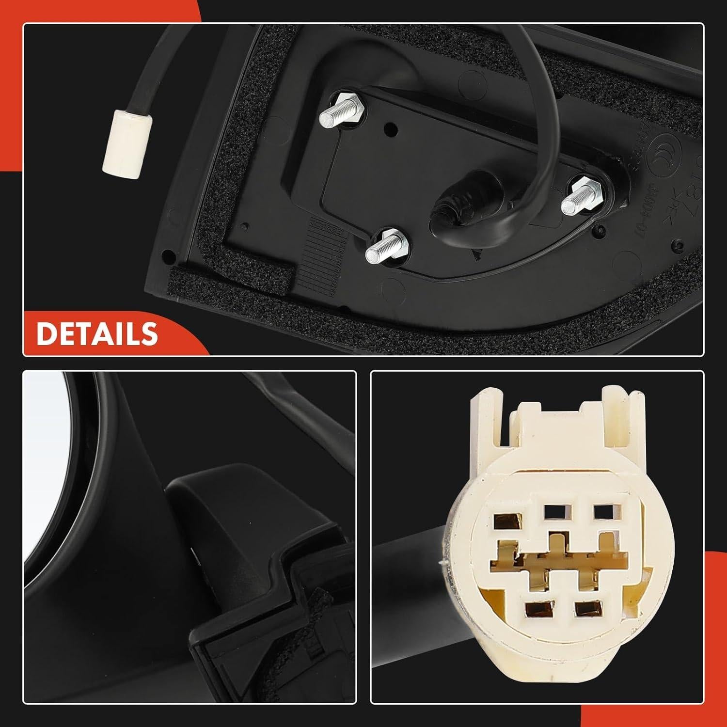 Espejo Retrovisor Eléctrico A-Premium Izquierdo Toyota Yaris 2007-2012