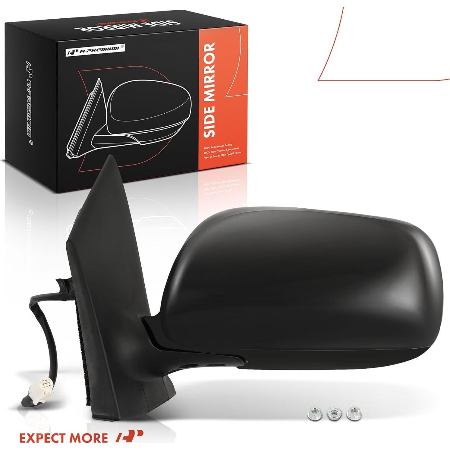 Espejo Retrovisor Eléctrico A-Premium Izquierdo Toyota Yaris 2007-2012