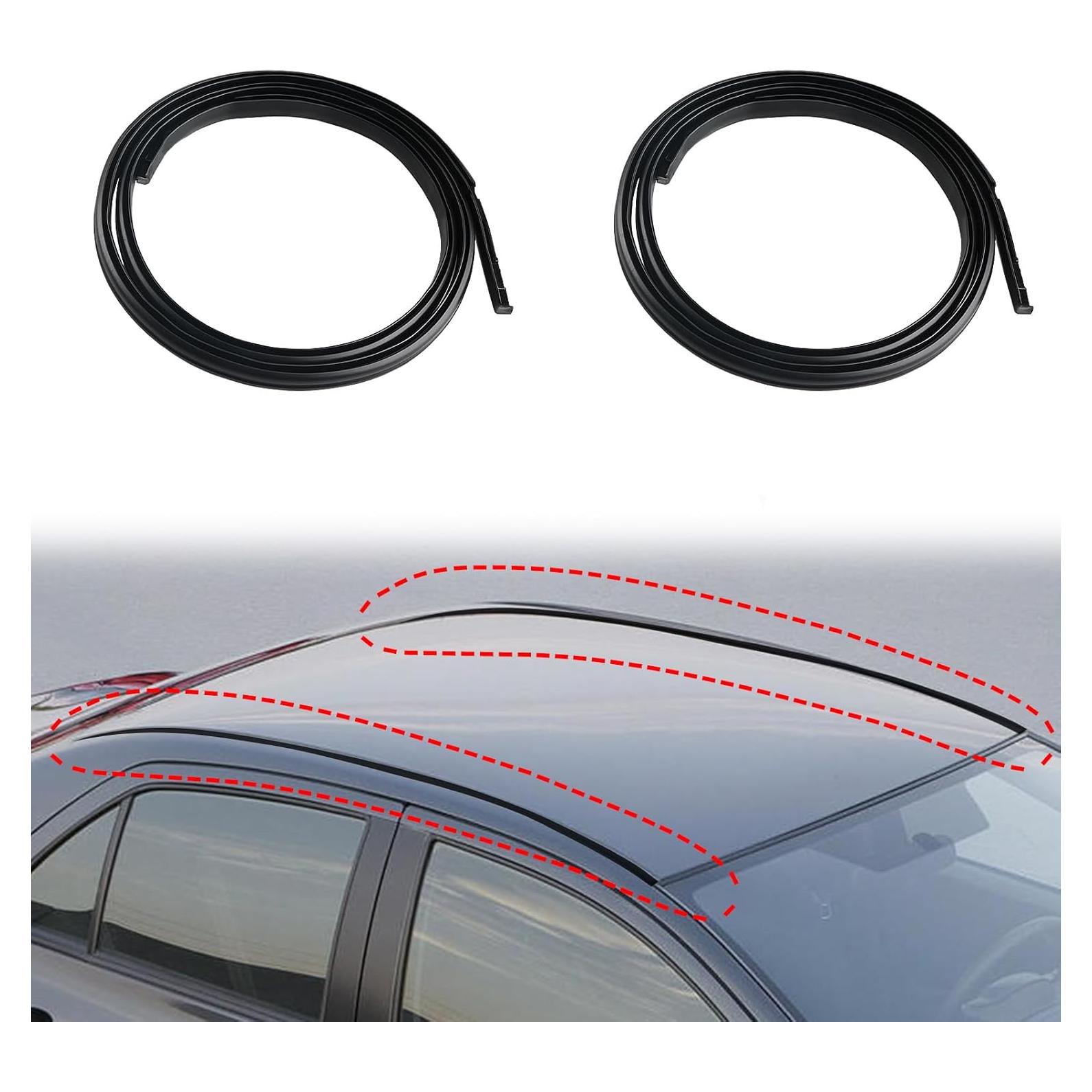 Tiras de Moldeo de Goteo de Techo JDMON para Toyota Yaris 2007-2012