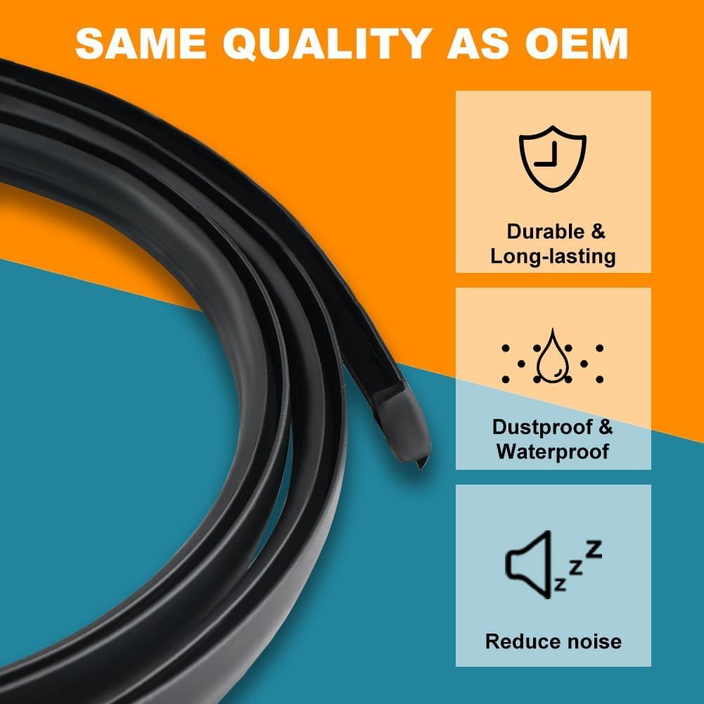 Tiras de Moldeo de Goteo de Techo JDMON para Toyota Yaris 2007-2012