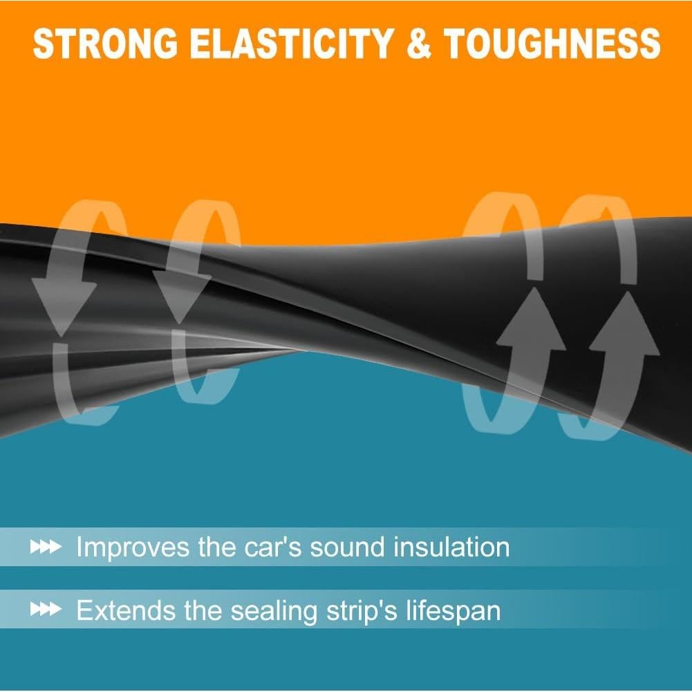 Tiras de Moldeo de Goteo de Techo JDMON para Toyota Yaris 2007-2012