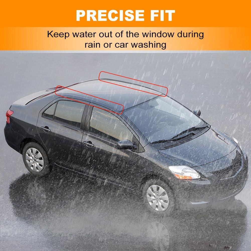 Tiras de Moldeo de Goteo de Techo JDMON para Toyota Yaris 2007-2012