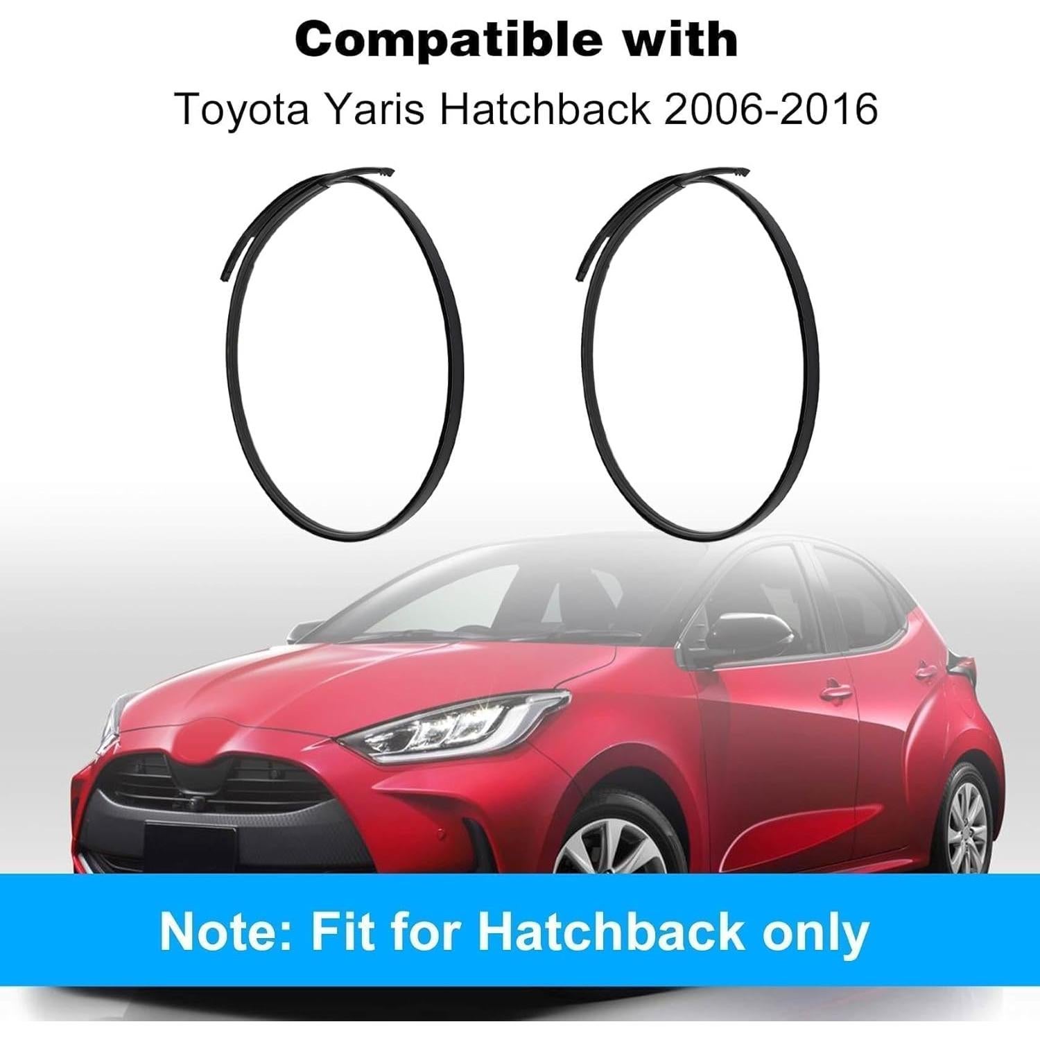 Kit Molduras Techo Izquierda y Derecha FZJDSD Toyota Yaris 2006-2016