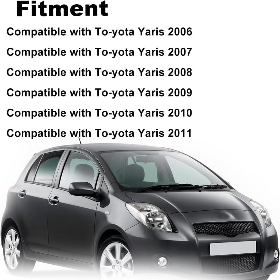 Cubiertas de Espejo Retrovisor QKLsudua para To-yota Yaris 2006-2011