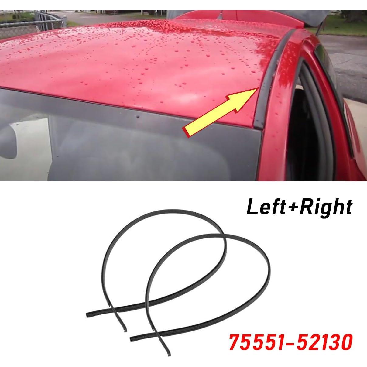 Moldura de Goteo de Techo Bayyee para Toyota Yaris 2007-2011