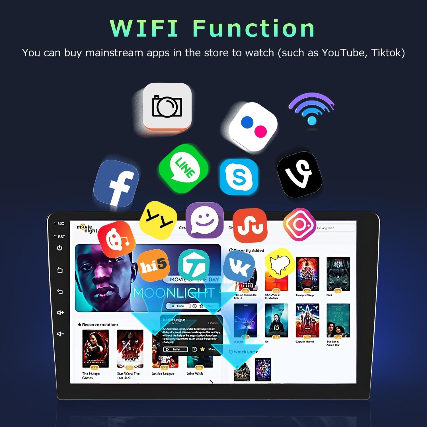 Estéreo de Coche Android 13 9" IKASEFU Toyota Vios Yaris