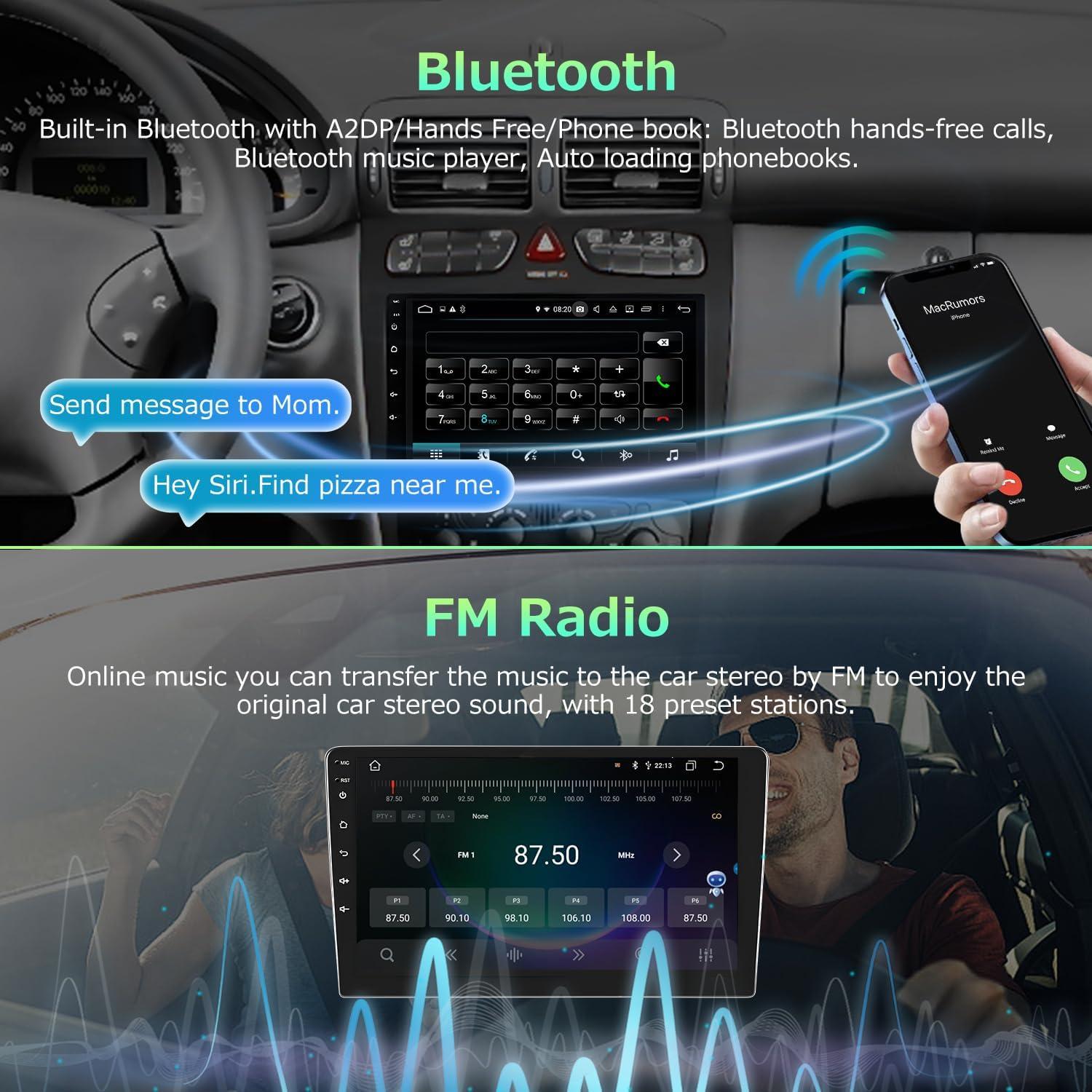 Estéreo de Coche Android 13 9" IKASEFU Toyota Vios Yaris