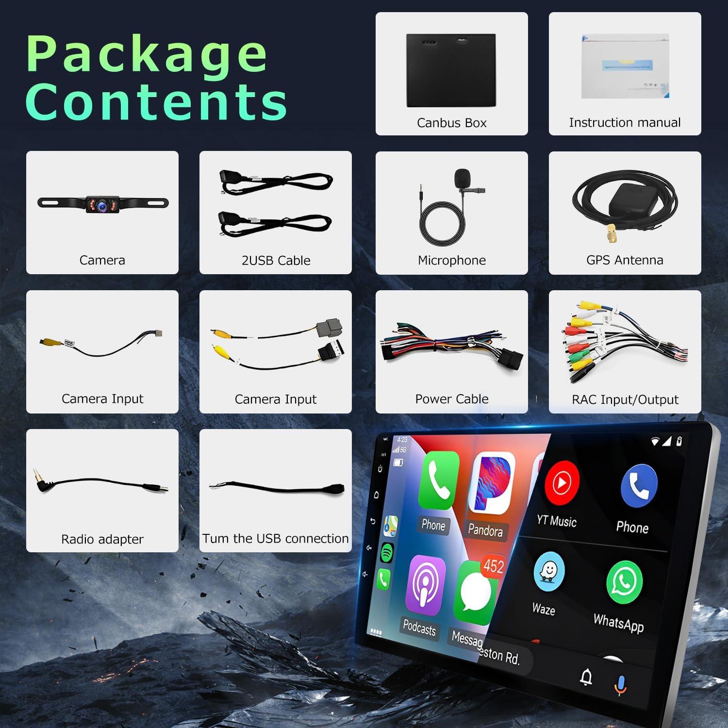 Estéreo de Coche Android 13 9" IKASEFU Toyota Vios Yaris