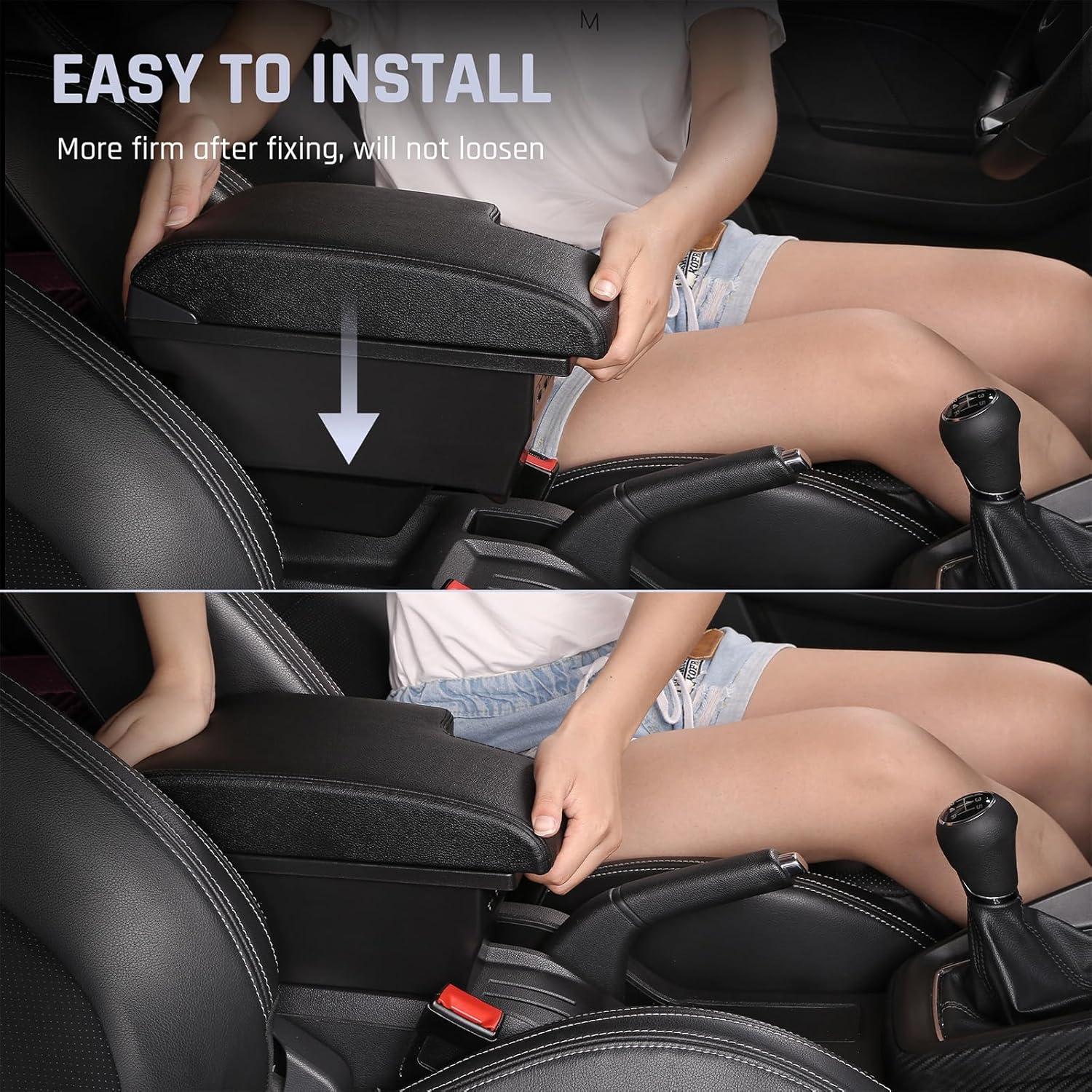 Caja de Almacenamiento para Apoyabrazos YJYWZH Toyota Hilux con 3 USB