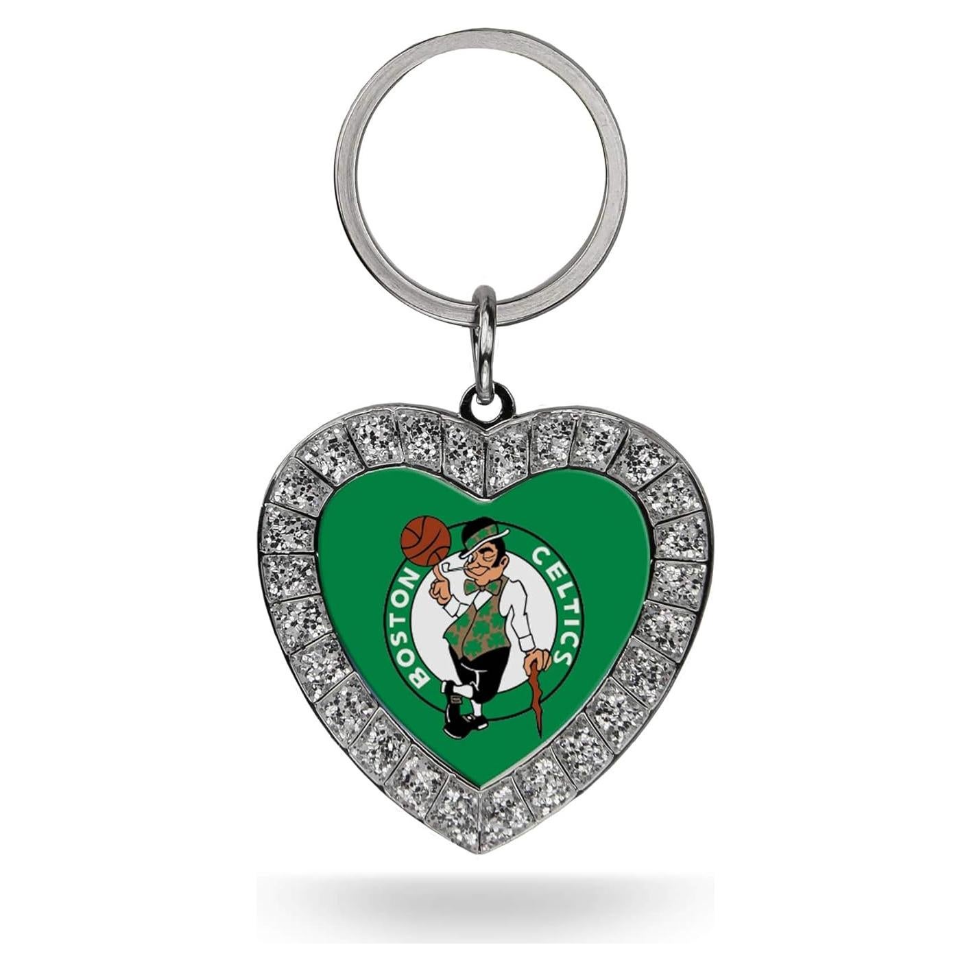 Llavero Corazón NBA Boston Celtics Rico Industries con Rhinestones
