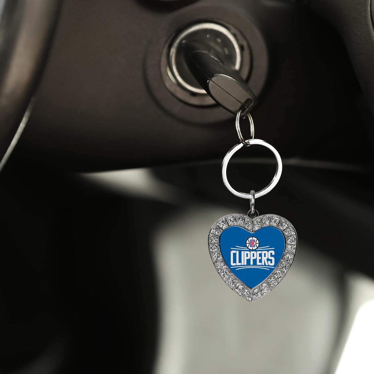 Llavero Corazón NBA Boston Celtics Rico Industries con Rhinestones