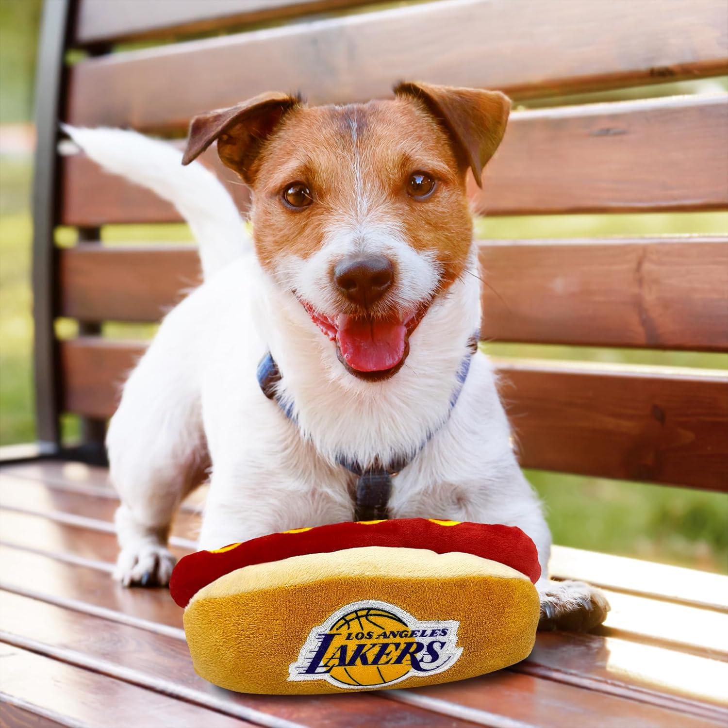 Juguete de Peluche NBA Hot Dog Pets First Lakers 20x12 cm