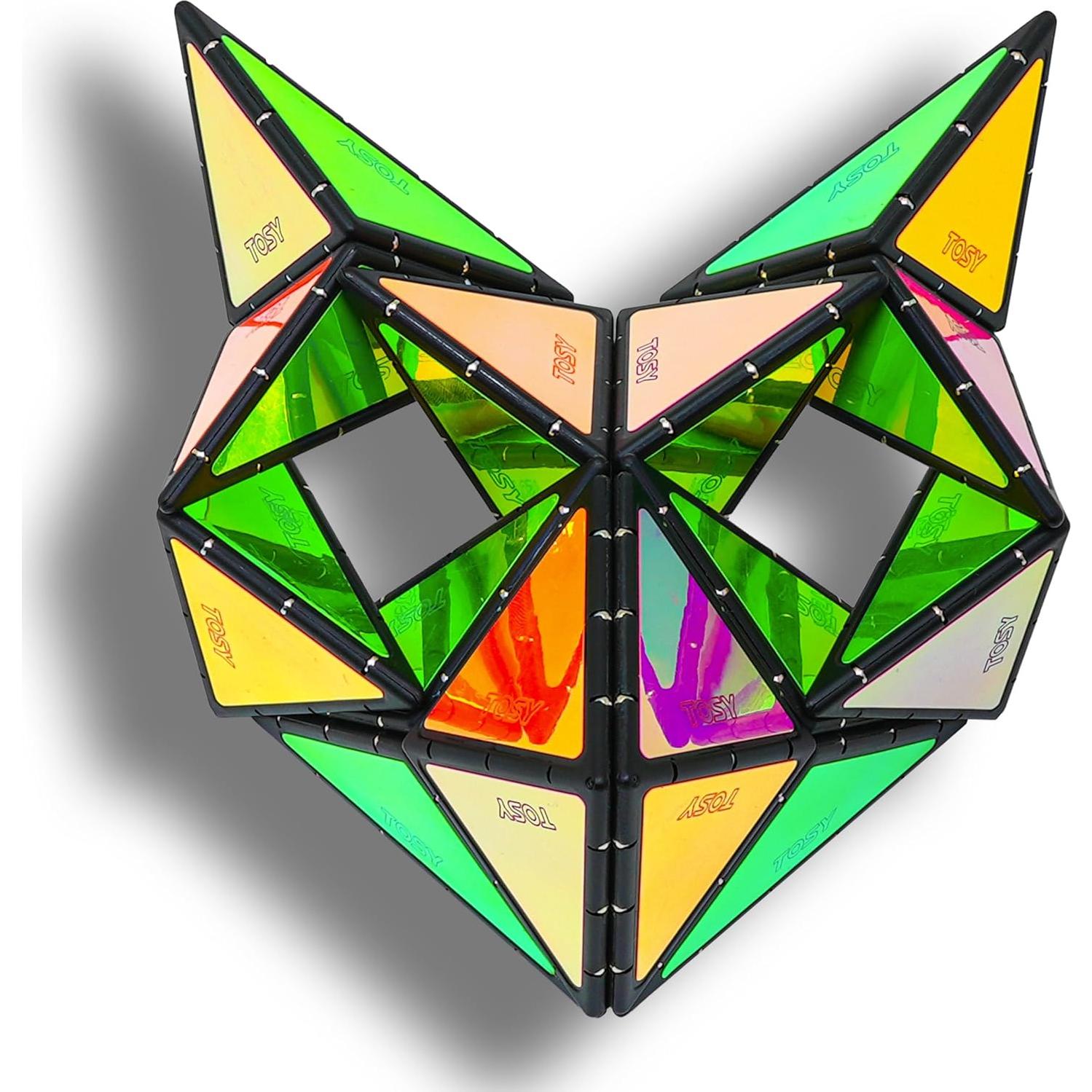 TOSY Pirámide Magnética Brillante - 12 Piezas Creativas