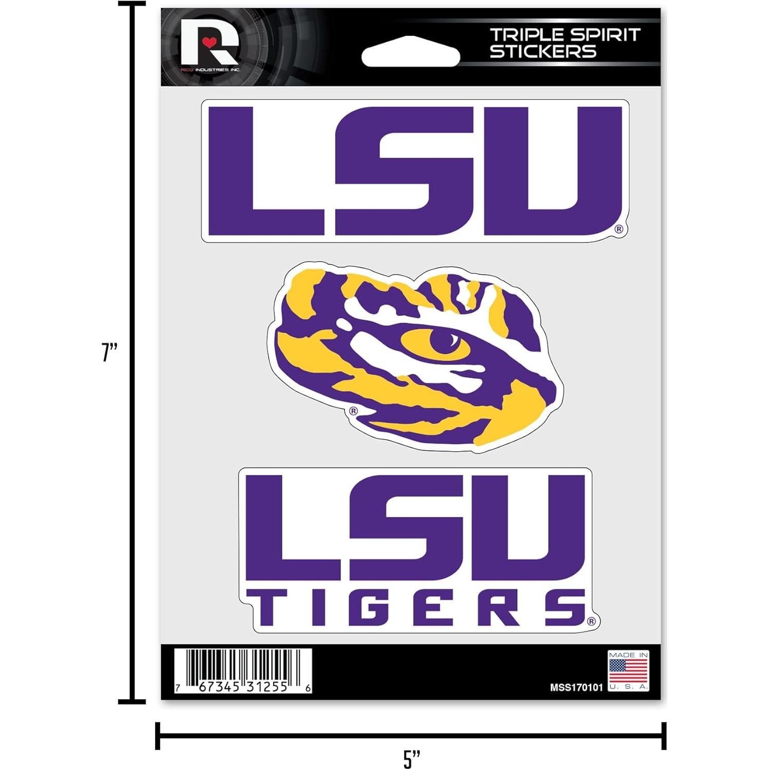 Calcomanías NBA Los Angeles Lakers - Hoja Triple 3 Piezas