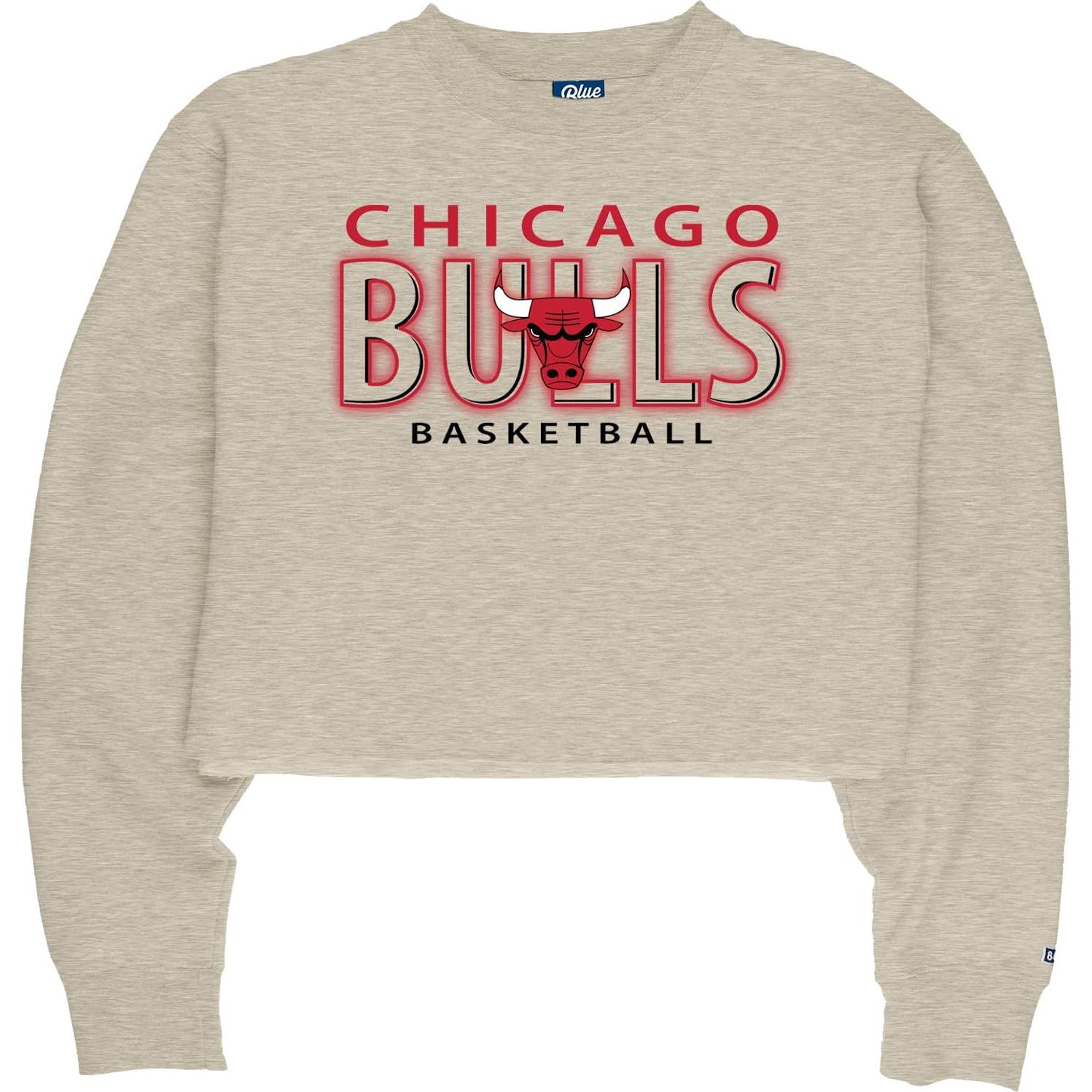 Sudadera recortada mujer Blue 84 Boston Celtics Oatmeal