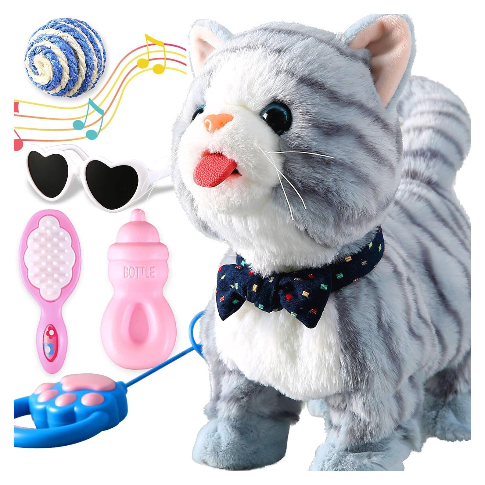 Juguete Interactivo de Gato Qianjinhuiyuan Azul 20x10x26cm