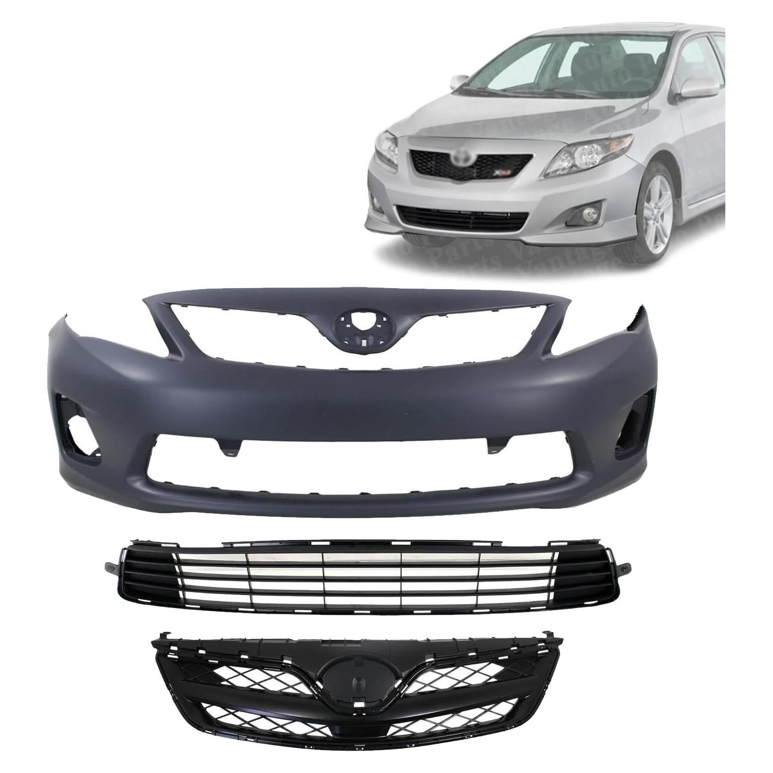 Cubierta Parachoques Delantero + Rejillas Vantage Toyota Corolla 2011-2013