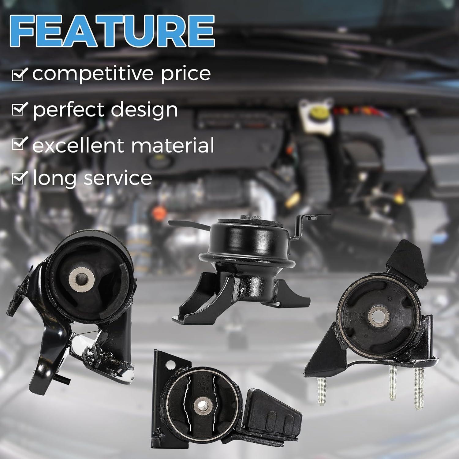 Soporte de Motor y Transmisión RP Poder Notable 4 PCS para Toyota Corolla 1.8L 1998-2002