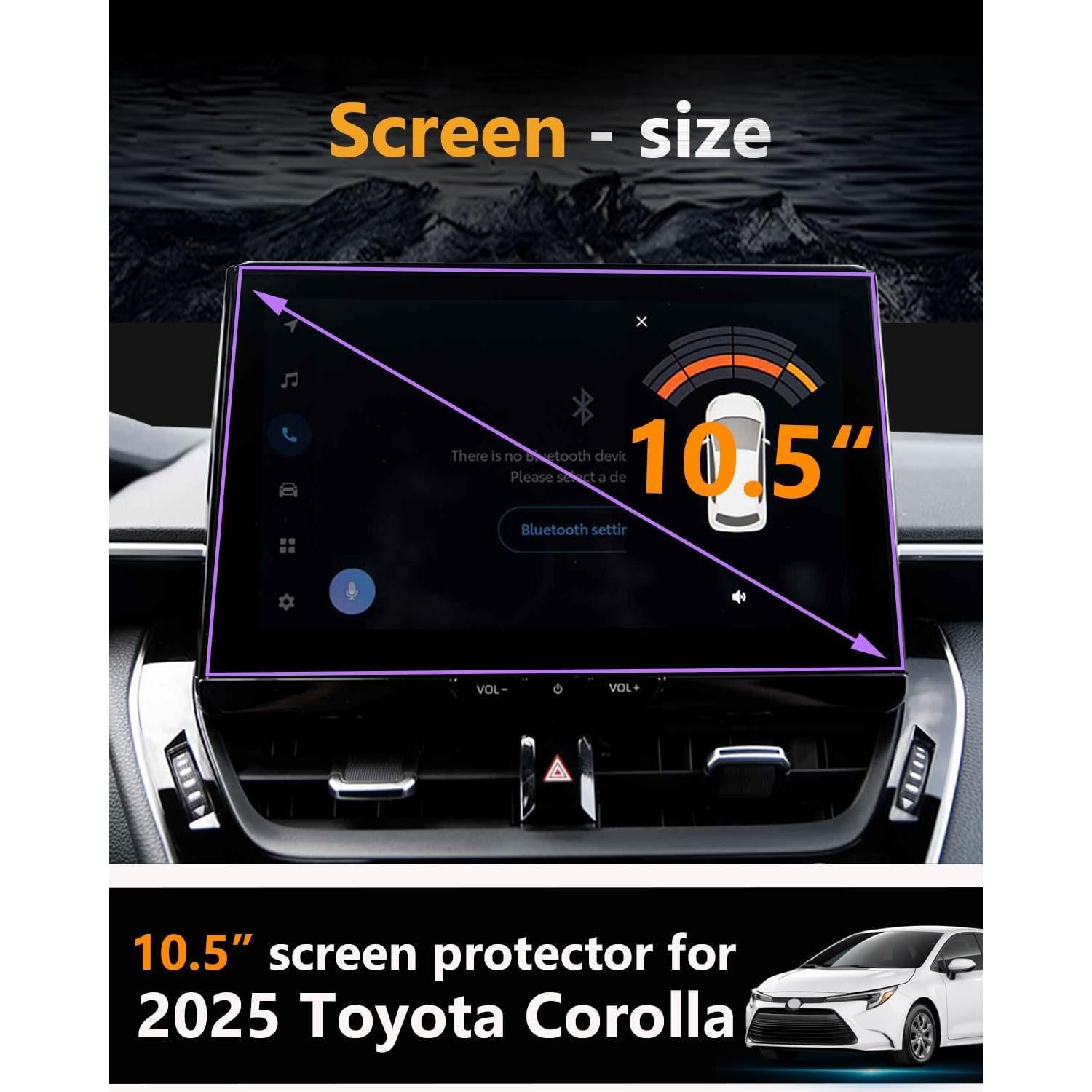 Protector de Pantalla VEIROOM para Toyota Corolla 2025 10.5"