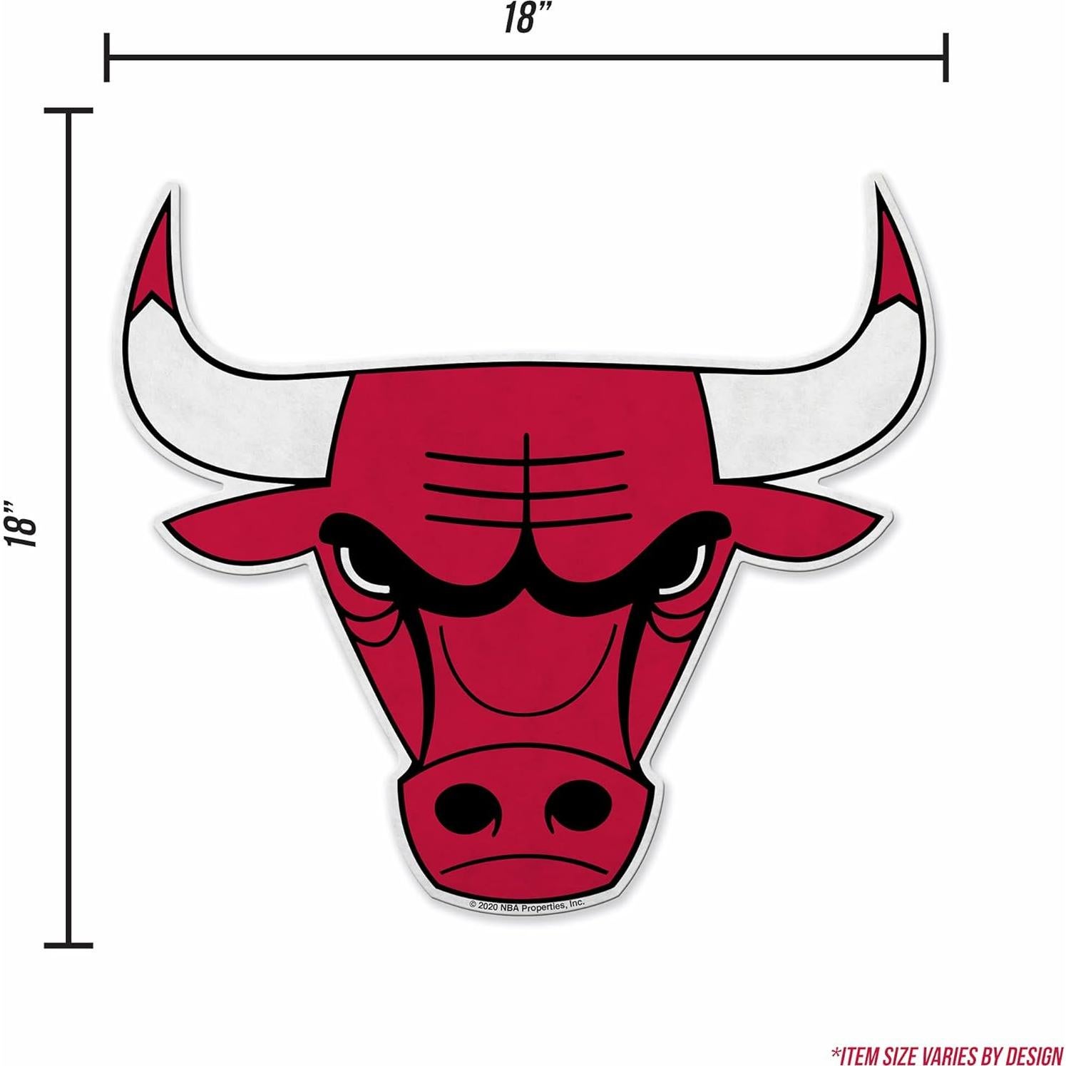 Bandera Cortada NBA Chicago Bulls Rico Industries 45,72 cm