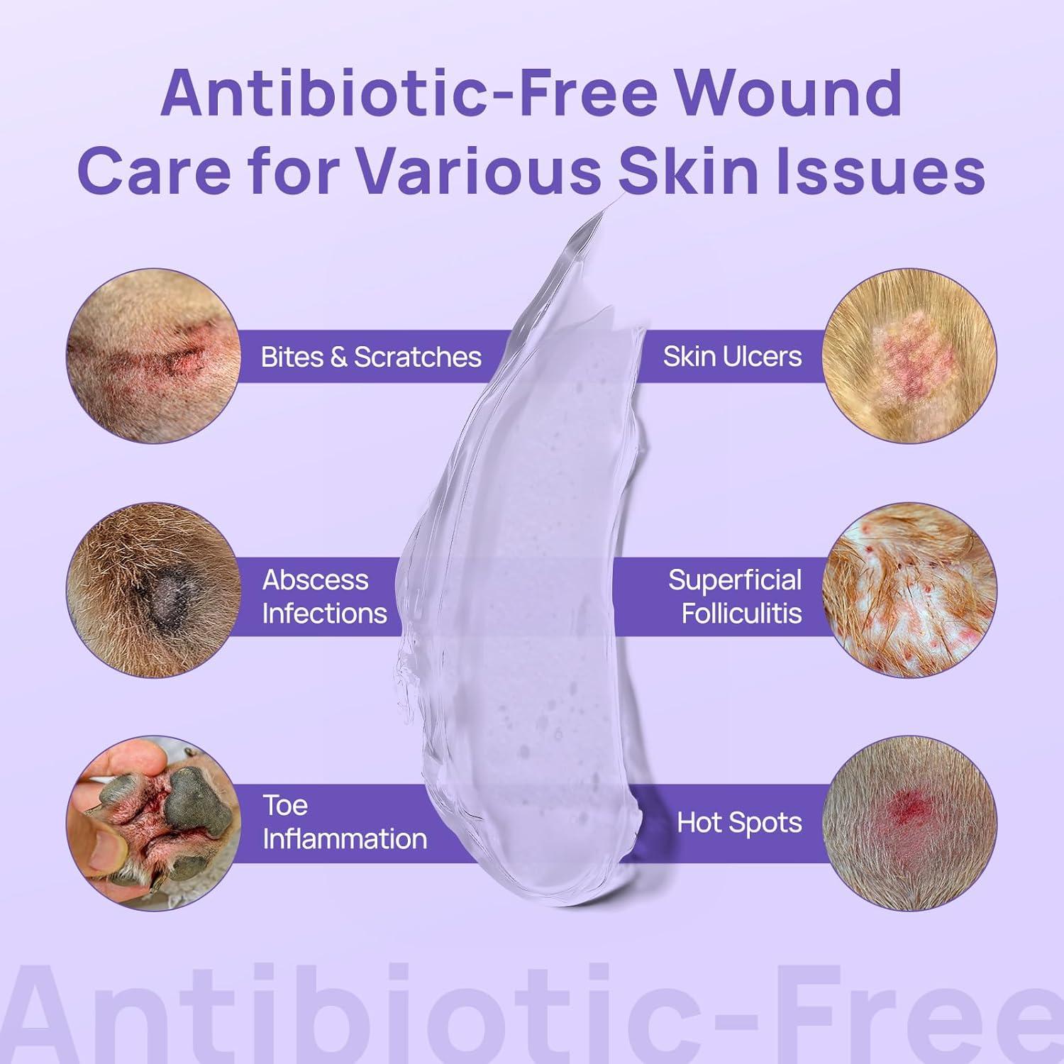 Gel Hidro Cuidado de Heridas HICC PET 96g para Perros y Gatos