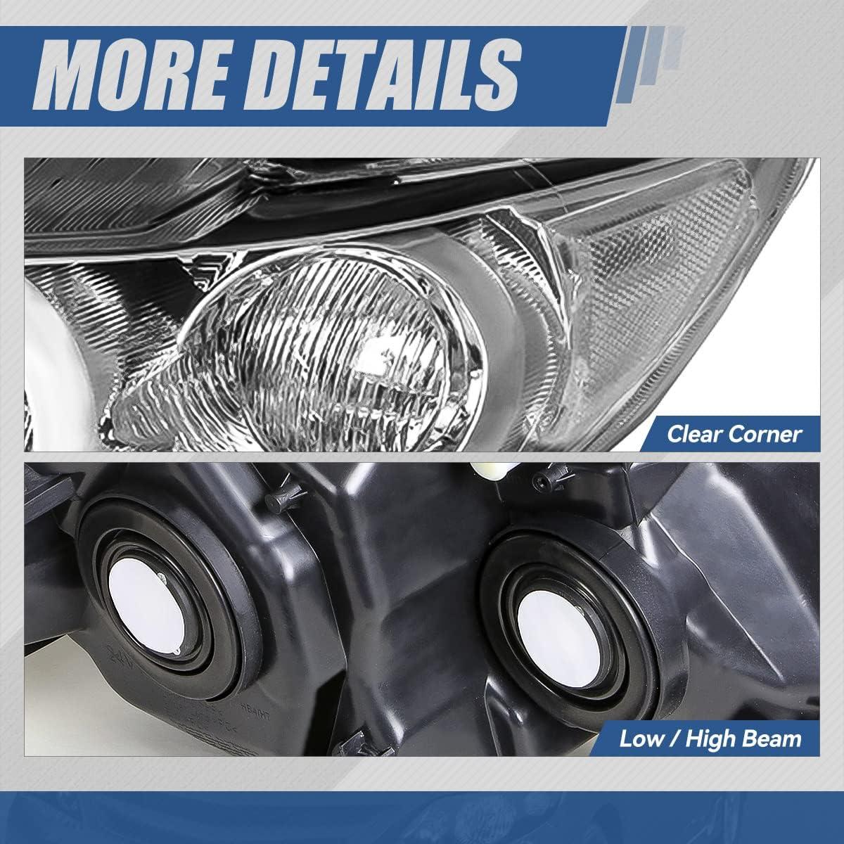 Faros Halógenos Auto Dynasty para Toyota Corolla 2009-2010