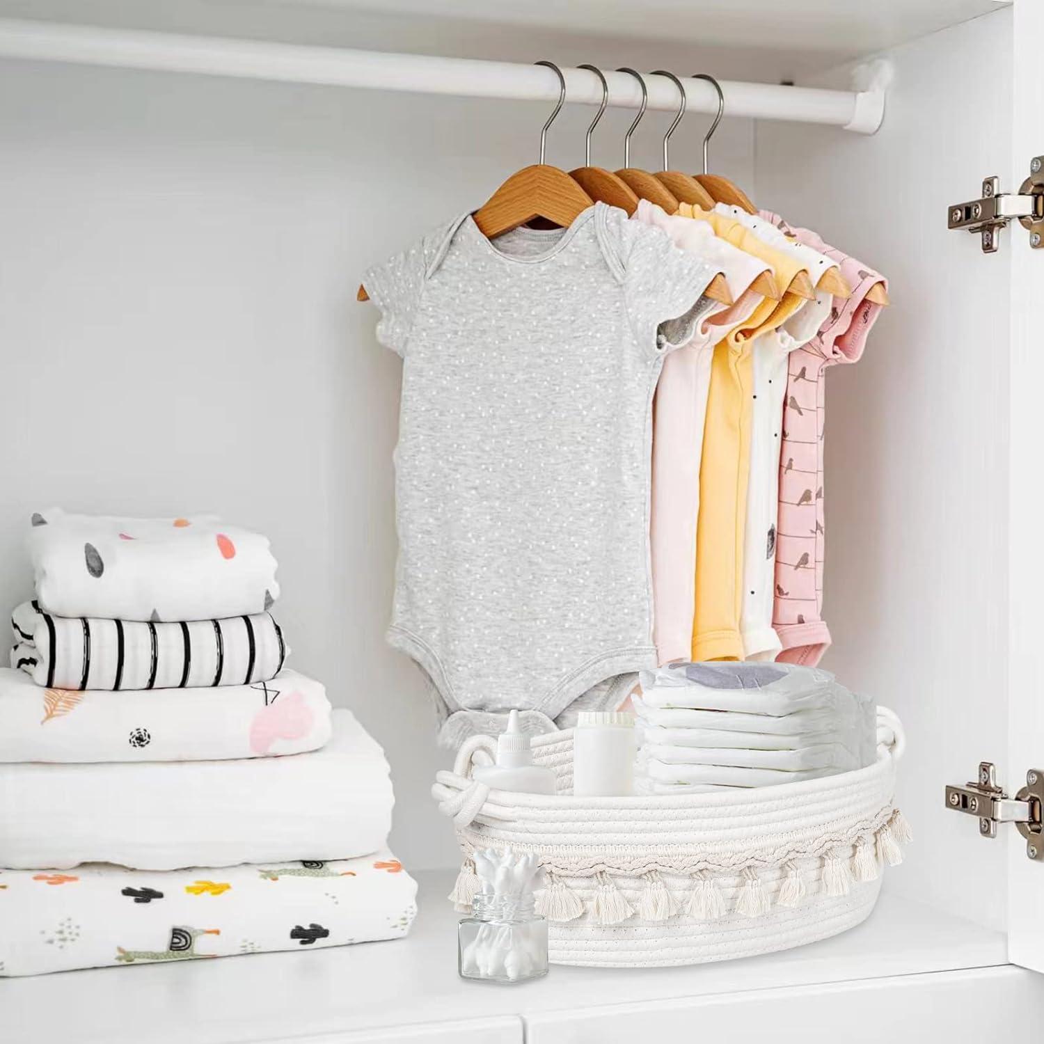 Cesta Tejida Followarm Blanca 31.75x16.51x12.7 cm Decorativa