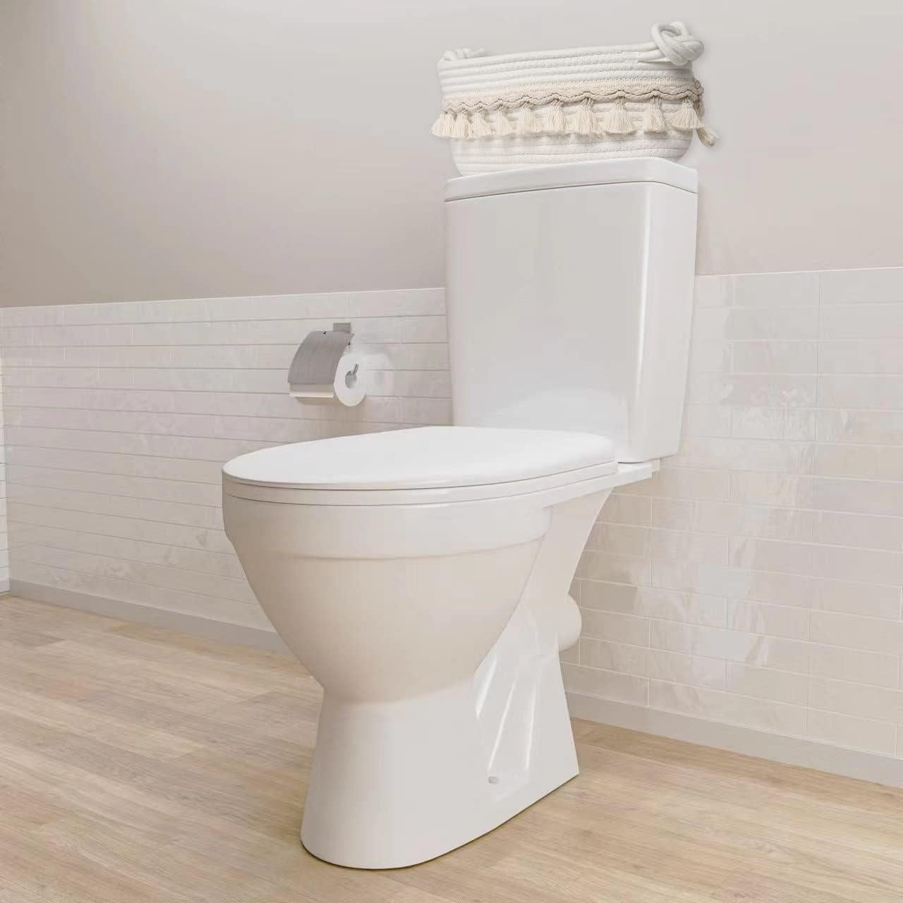 Cesta Tejida Followarm Blanca 31.75x16.51x12.7 cm Decorativa