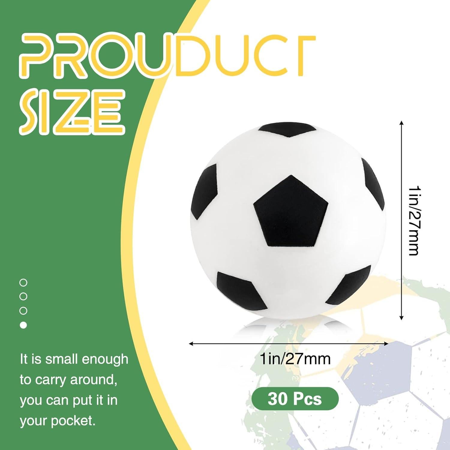 30 Pelotas de Fútbol Rebotadoras Xeehwb 27mm para Estrés