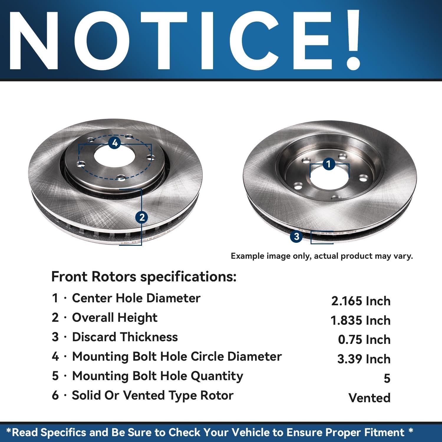Kit de frenos Detroit Axle para Toyota Corolla 2009-2019