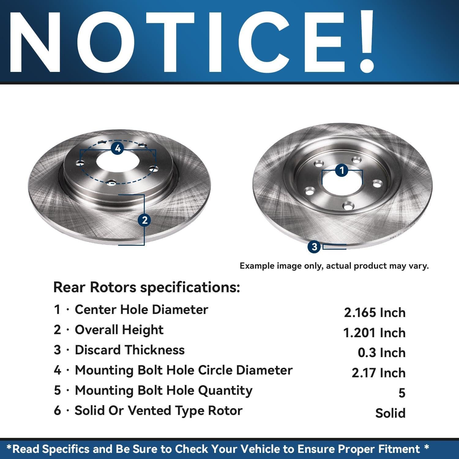 Kit de frenos Detroit Axle para Toyota Corolla 2009-2019