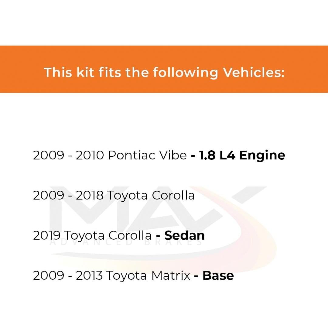 Kit de Frenos Avanzados MAX para Toyota Corolla 2009-2019