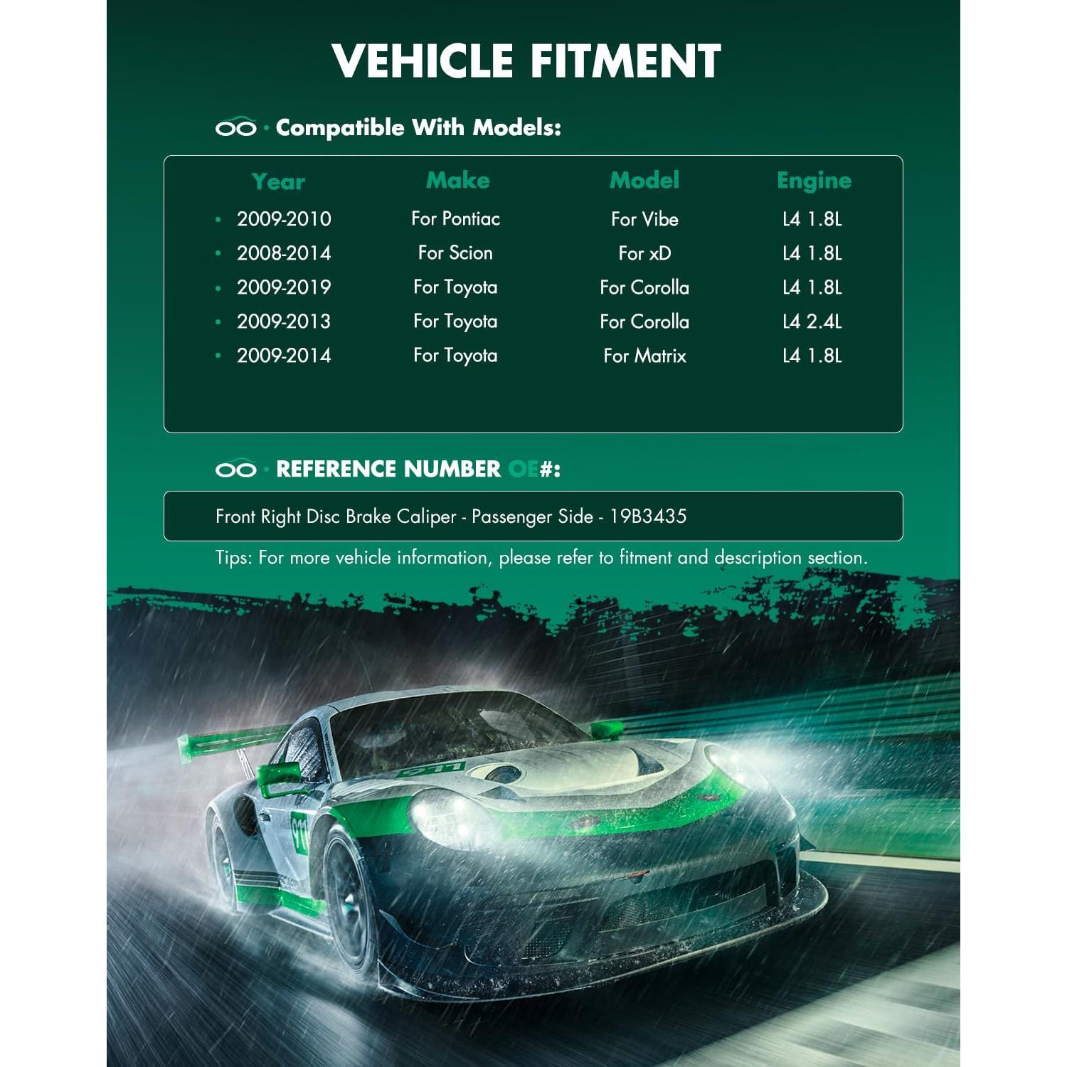 Caliper de Freno SCITOO 19B3435 Frontal Derecho 4.88kg