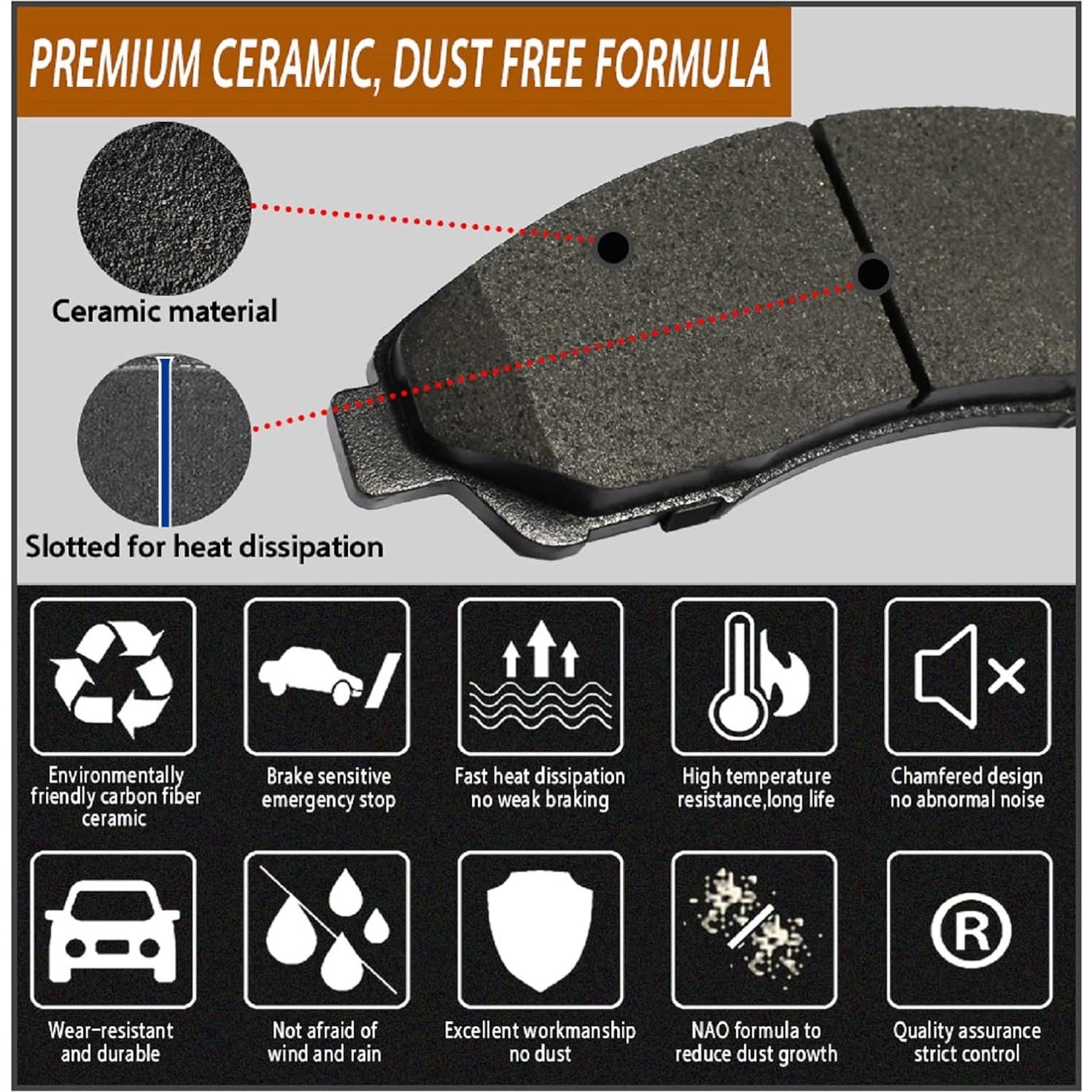 Pastillas de freno cerámicas SIPAUTEC D1210 D1354 para Toyota