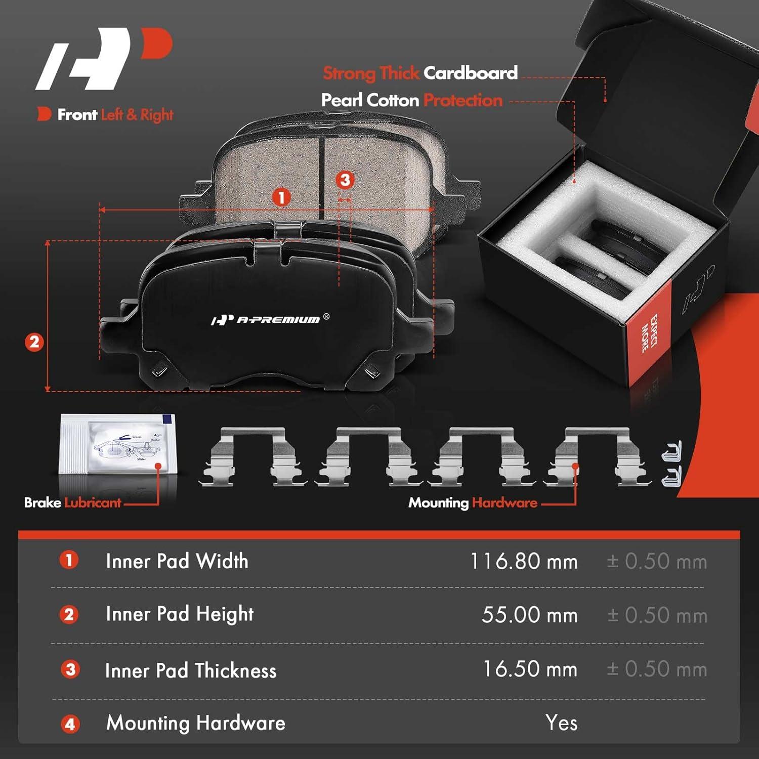 Discos de Freno Ventilados A-Premium 254mm + Pastillas Toyota/Chevy