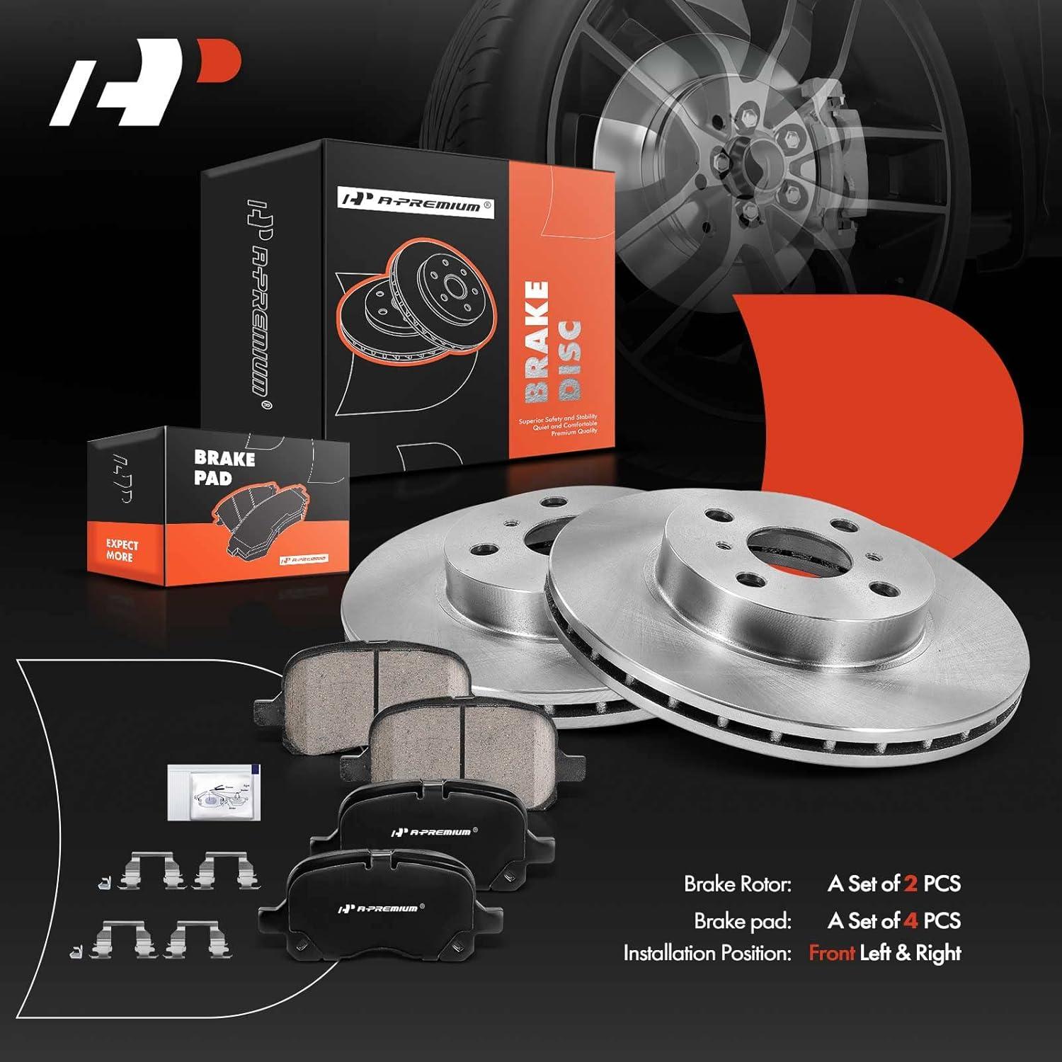 Discos de Freno Ventilados A-Premium 254mm + Pastillas Toyota/Chevy