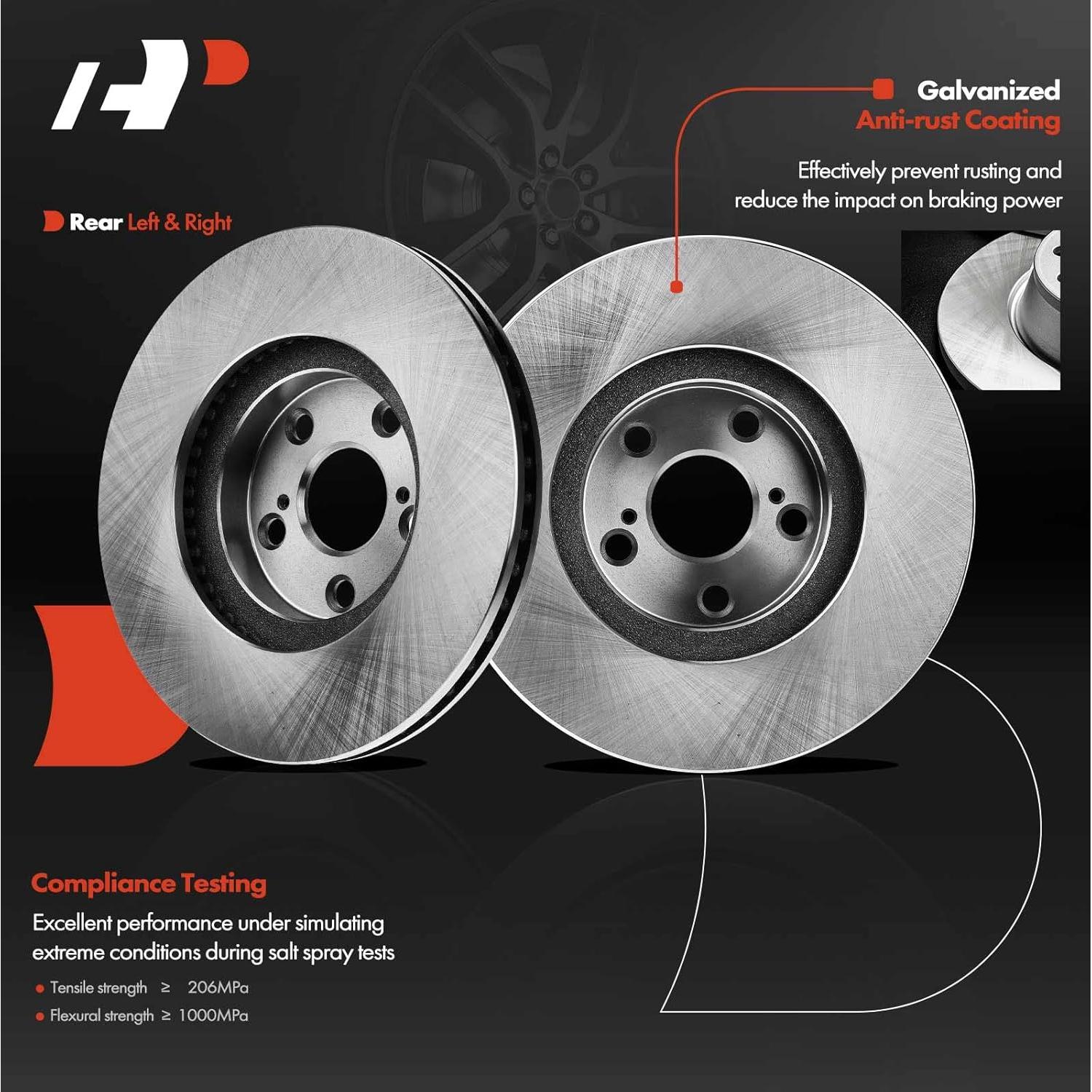 Discos de Freno Ventilados A-Premium + Pastillas Cerámicas