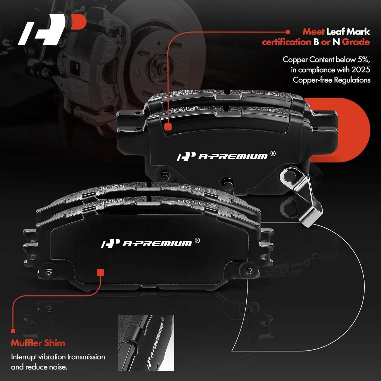 Juego Pastillas Freno Cerámicas A-Premium Pontiac Scion Toyota