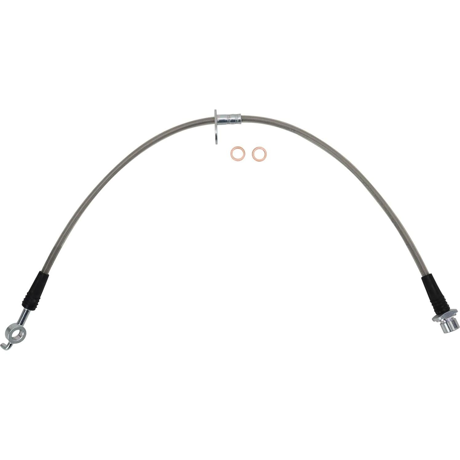 Juego de Mangueras de Freno TRQ Acero Inoxidable 2 Piezas