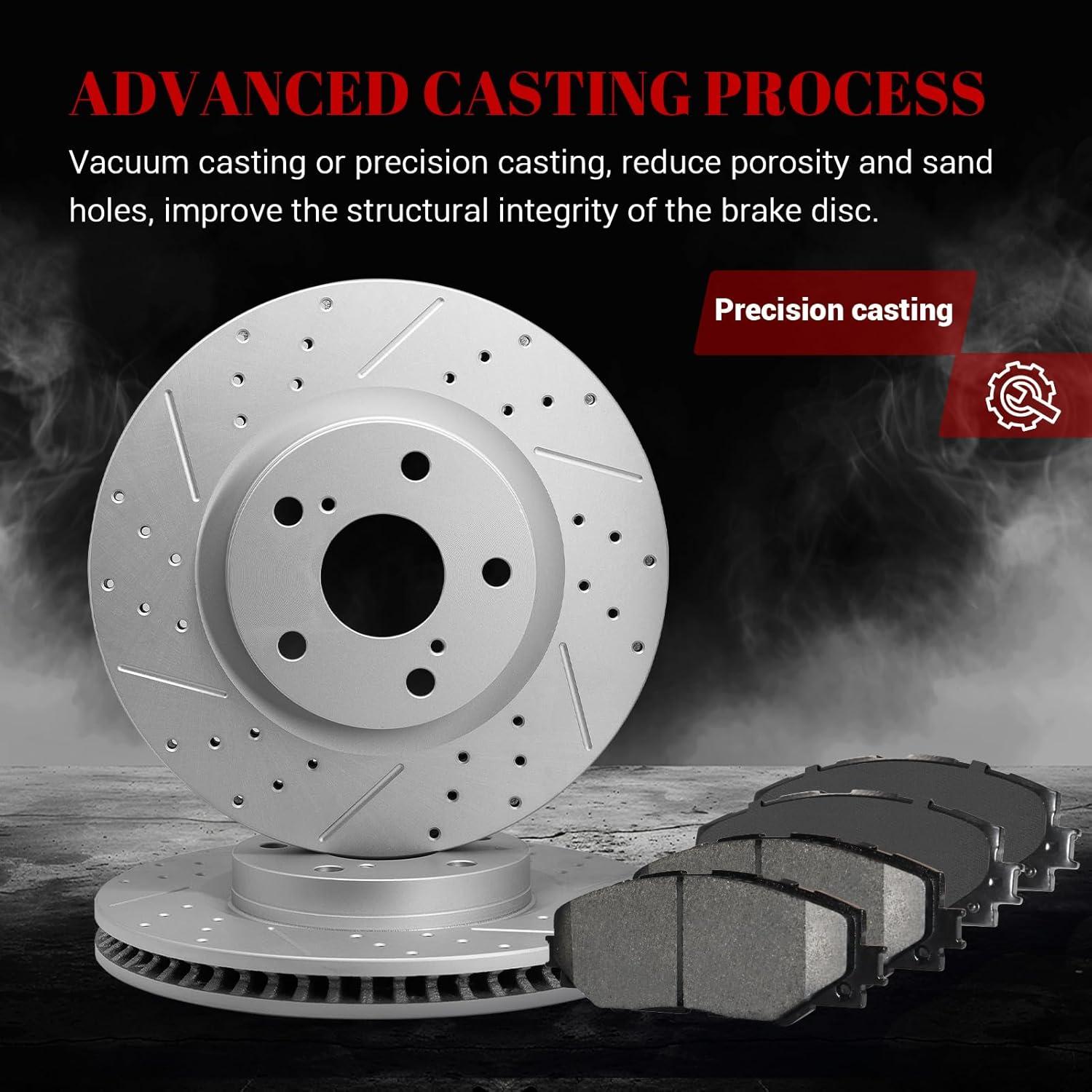 Kit de Freno YXPCARS Discos y Pastillas Cerámicas Toyota