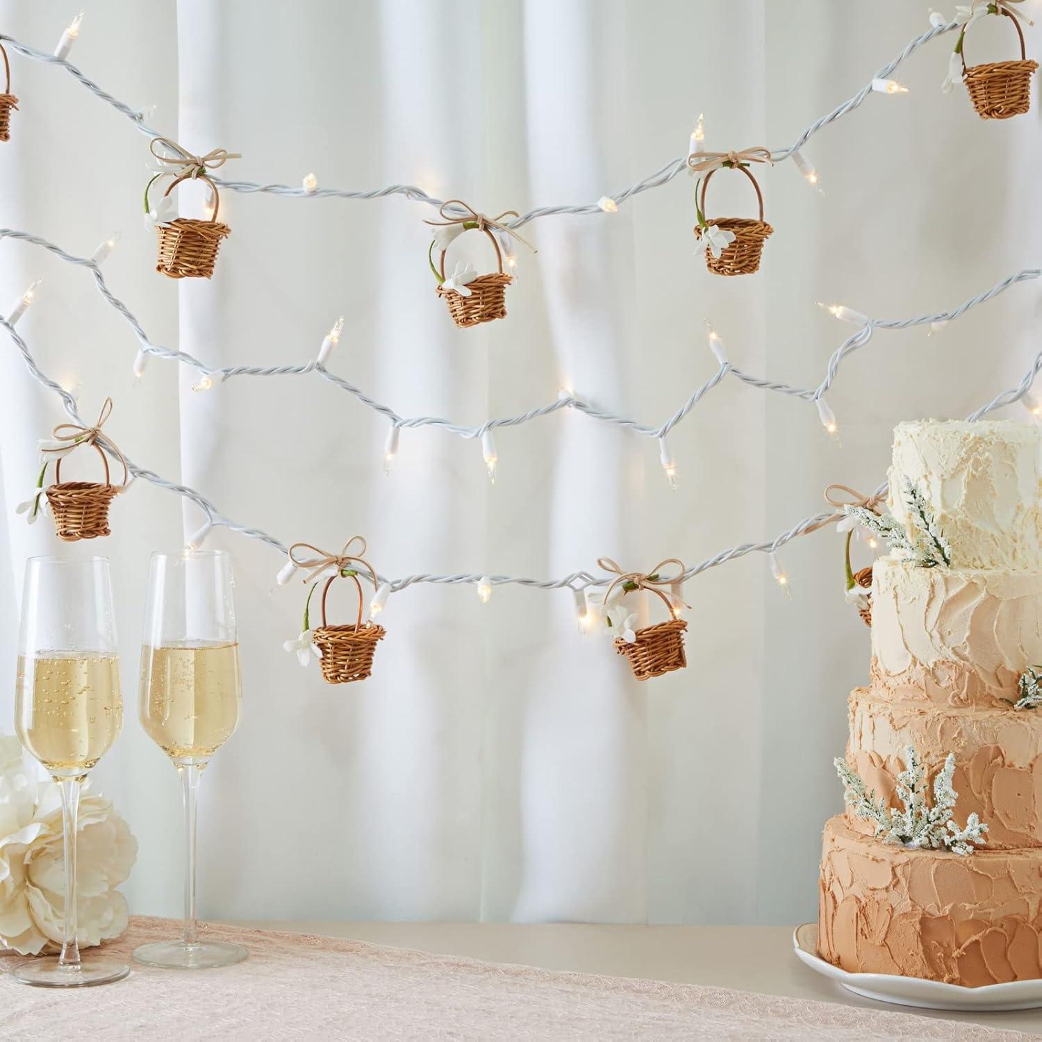 Cestas de Picnic Mini Juvale 24 Piezas Rattan 6.99 cm