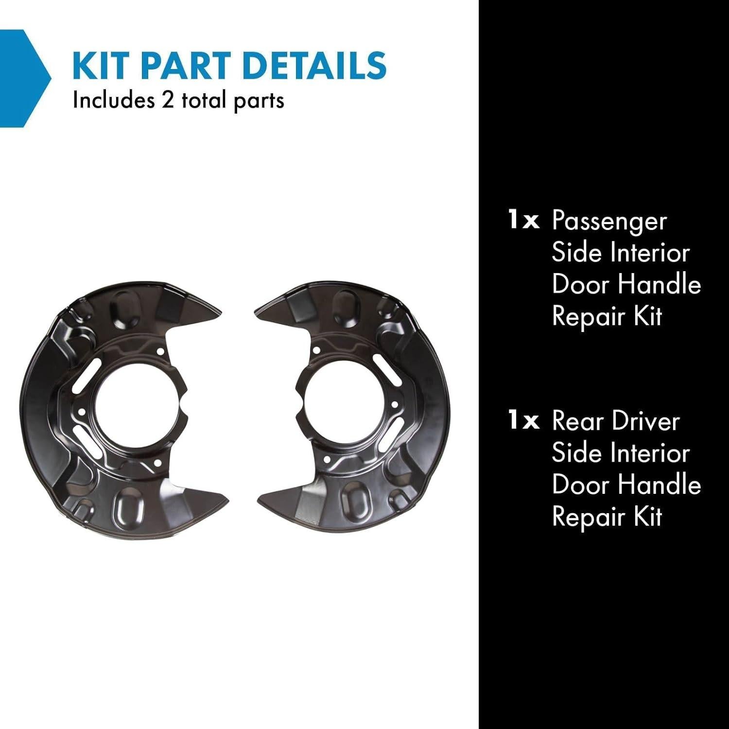 Juego de Escudos de Polvo de Freno TRQ BCA38526 2 Piezas