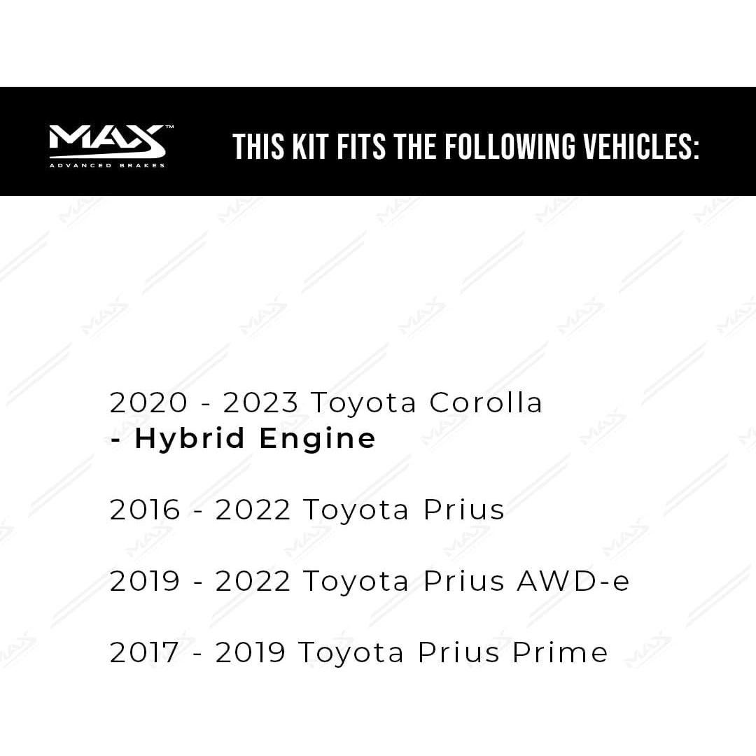 Kit de frenos delanteros Max Advanced Brakes Toyota Corolla 2020-2023